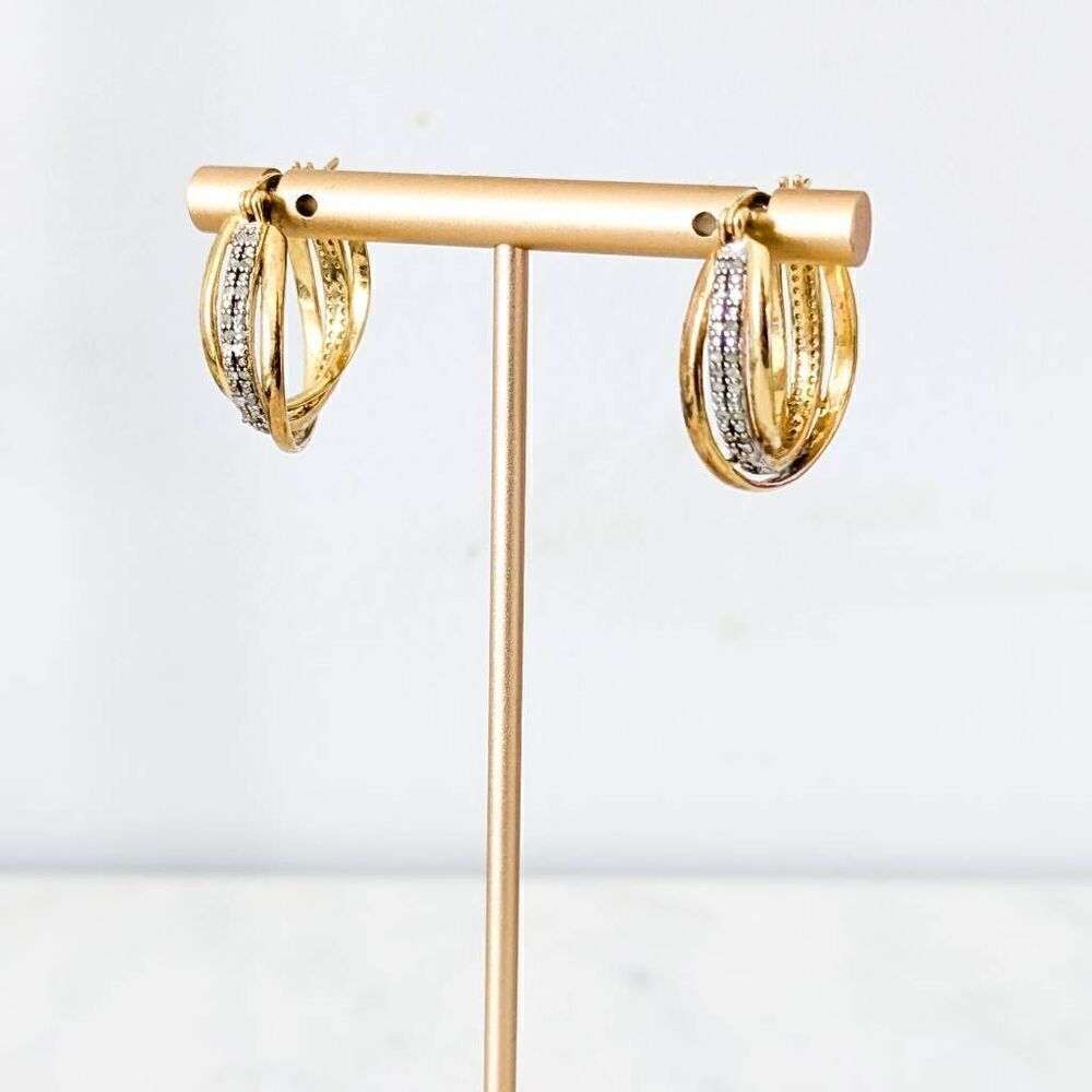 Victoria Townsend 18K Gold Over Sterling Silver Hoop Earrings